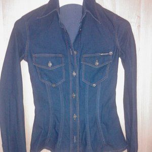 Dolce & Gabbana denim shirt corset shirt jeans XS